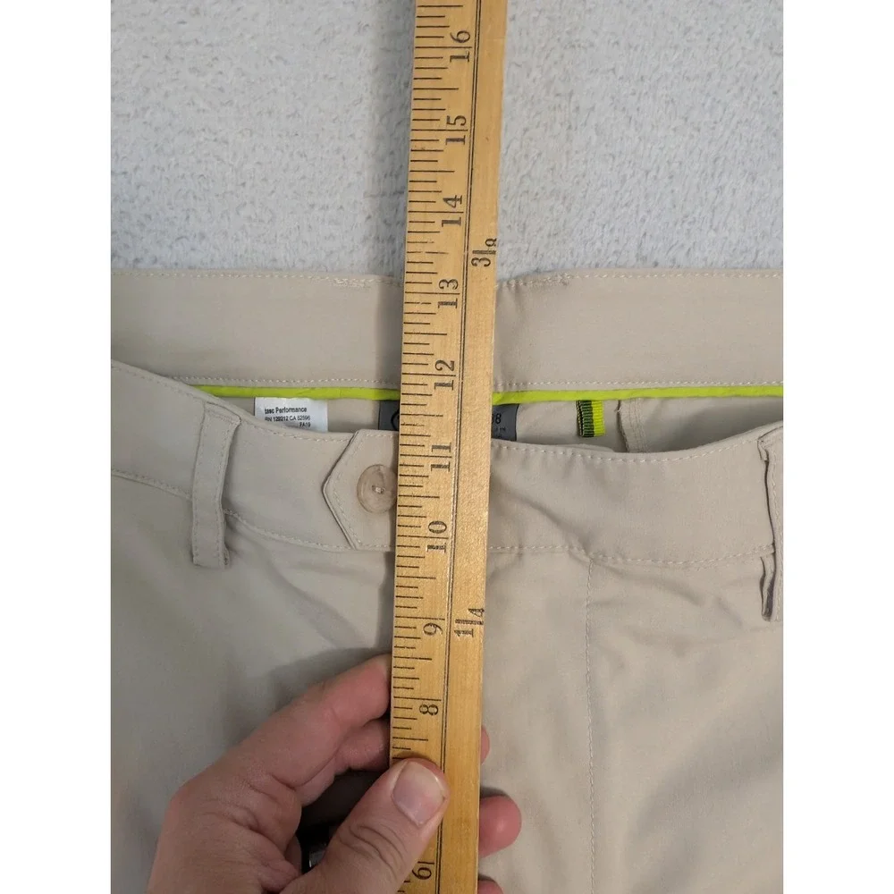 Tasc Mens 38x30 Motion Pant Straight Fit Beig Bamboo Viscose Stretch Water Resis